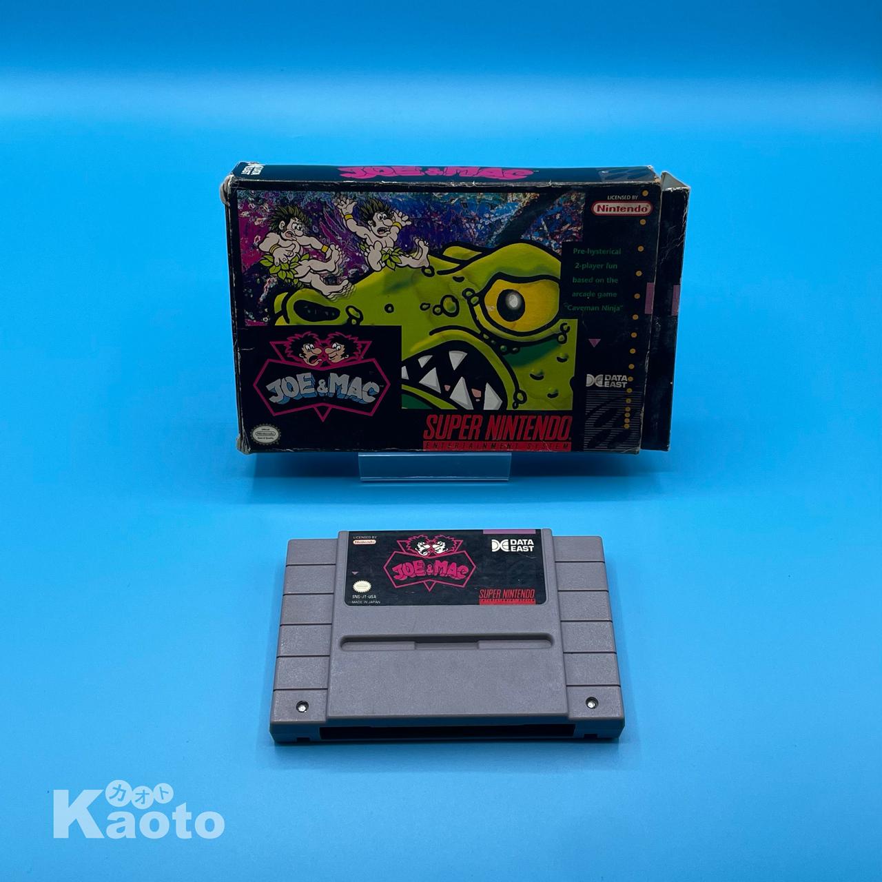 Sin Manual Joe and Mac SUPER NINTENDO (Importación americana)