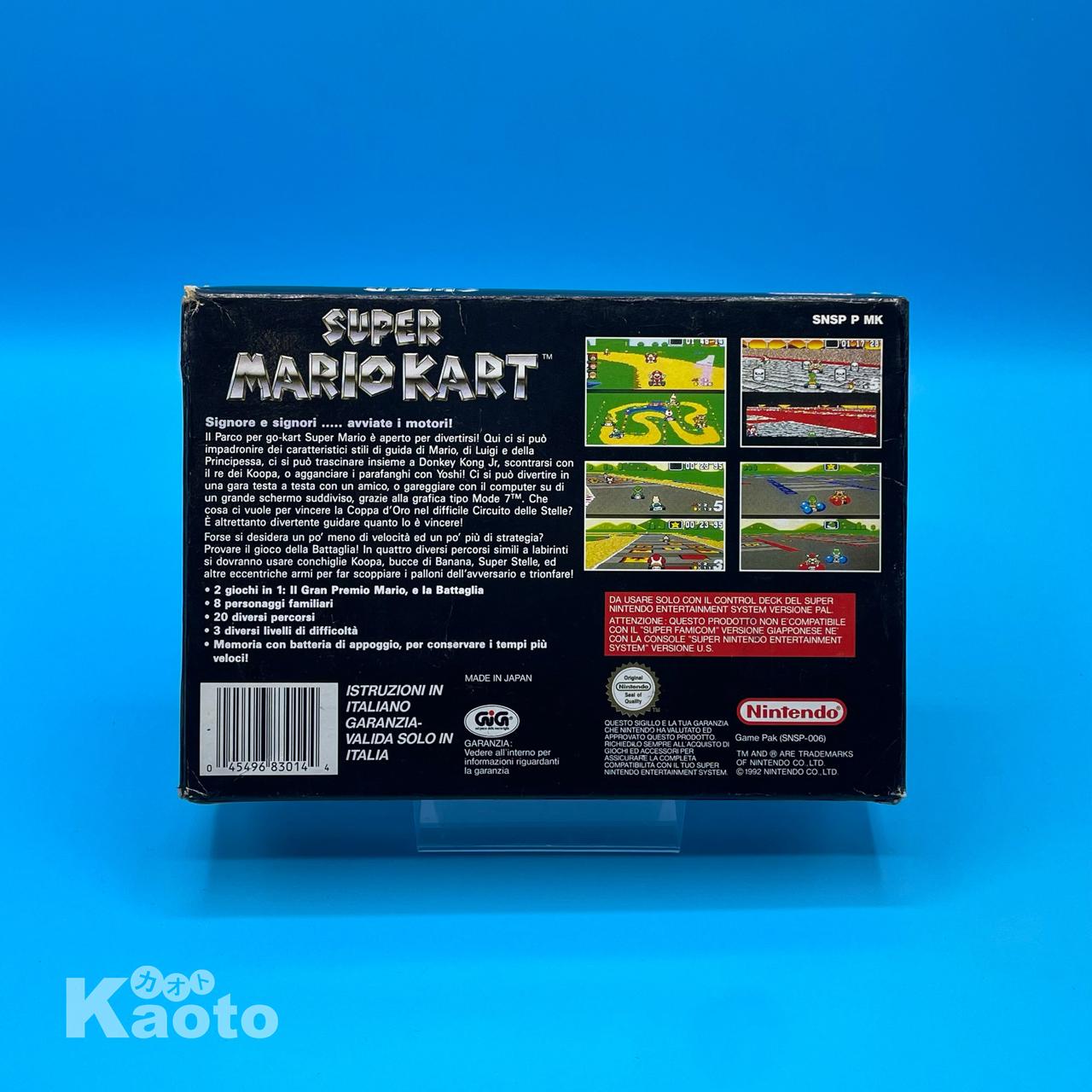 Super Mario Kart SUPER NINTENDO (Importación italiana)