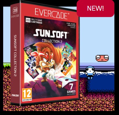 Cartucho Evercade Sunsoft Collection 2 Nº38