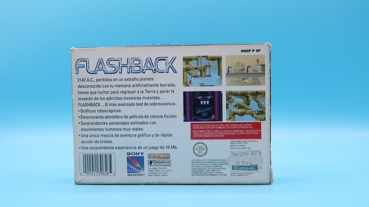 Sin Manual Flashback SUPER NINTENDO