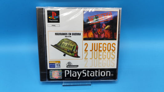 Marranos en Guerra + Worms PLAYSTATION