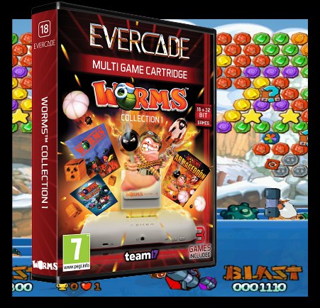 Cartucho Evercade Worms Collection 1 Nº18