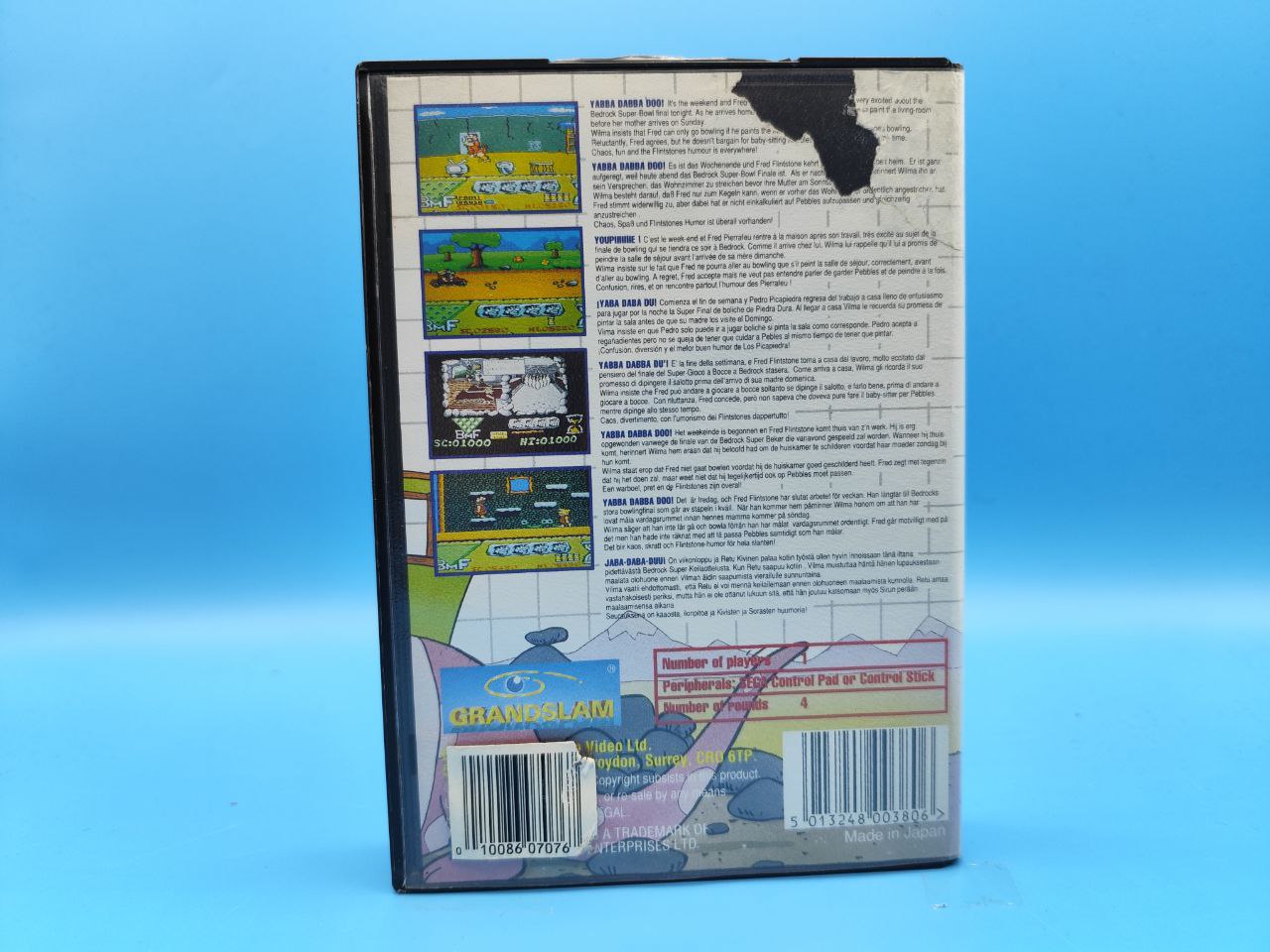 Sin Manual The Flinstones MASTER SYSTEM