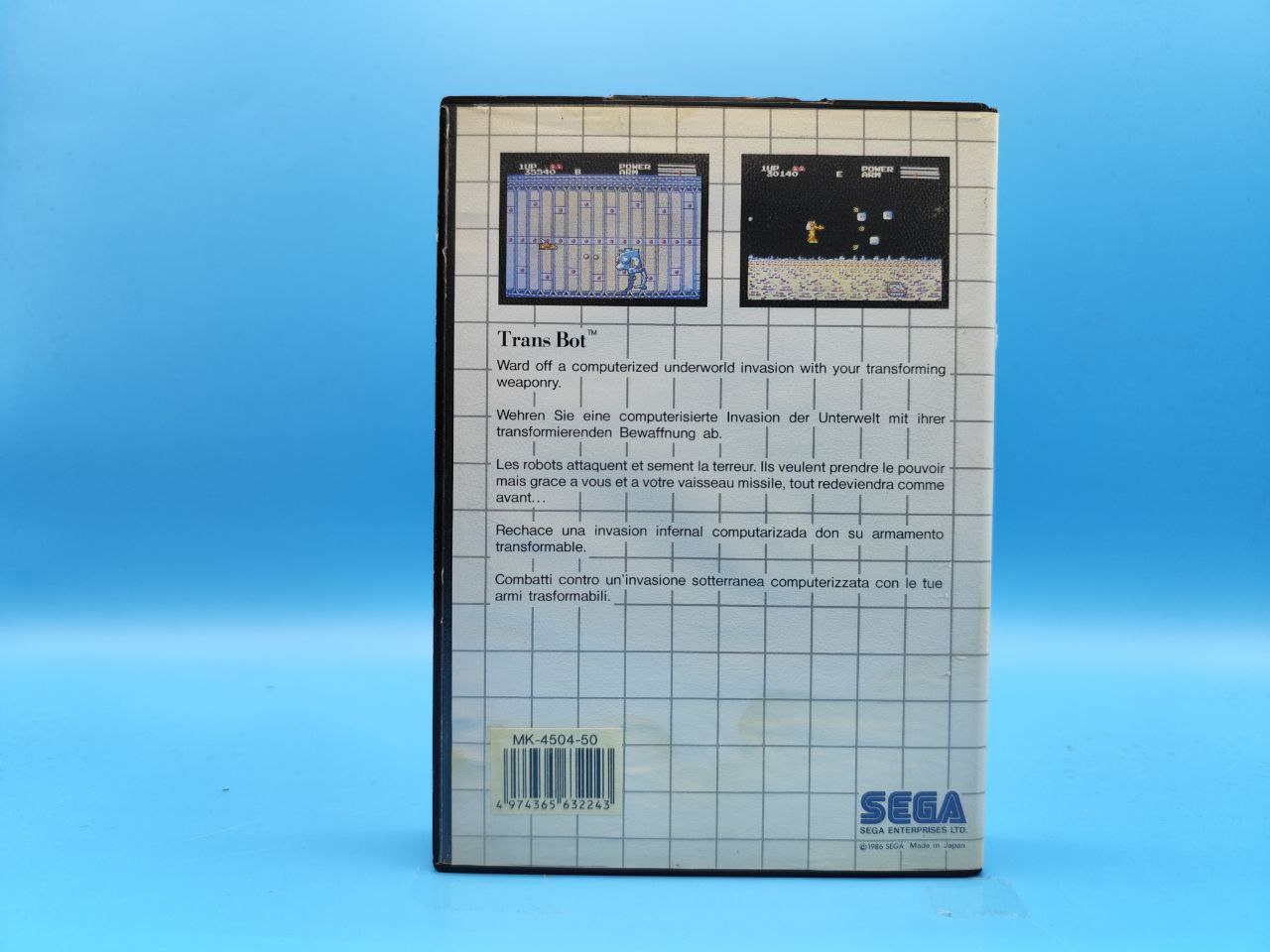 Sin Manual Transbot MASTER SYSTEM