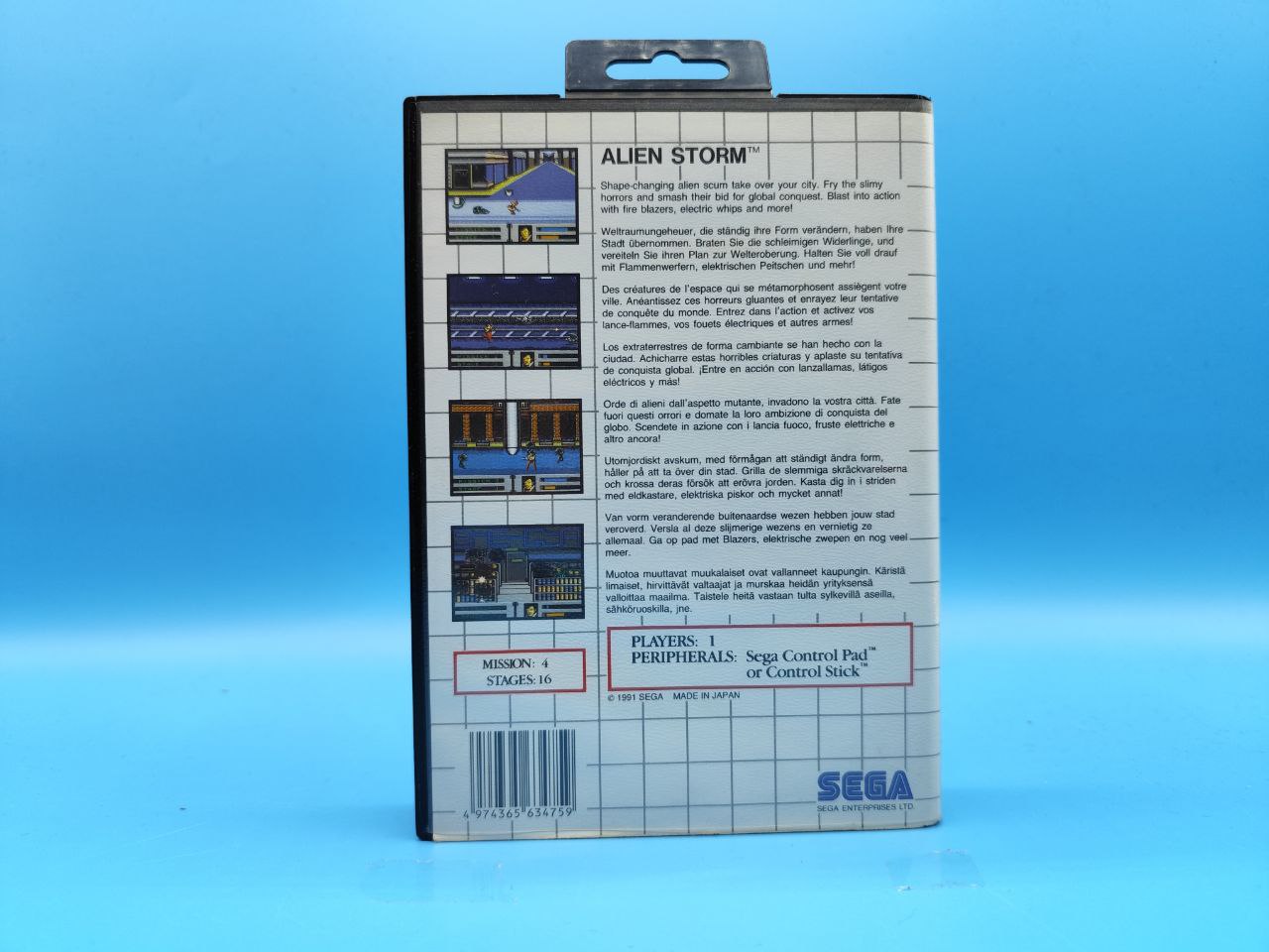 Sin Manual Alien Storm MASTER SYSTEM