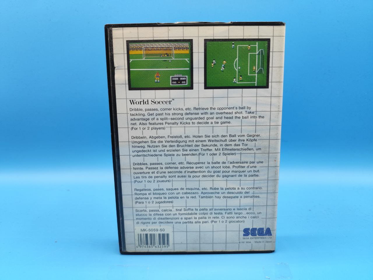 Sin Manual World Soccer MASTER SYSTEM