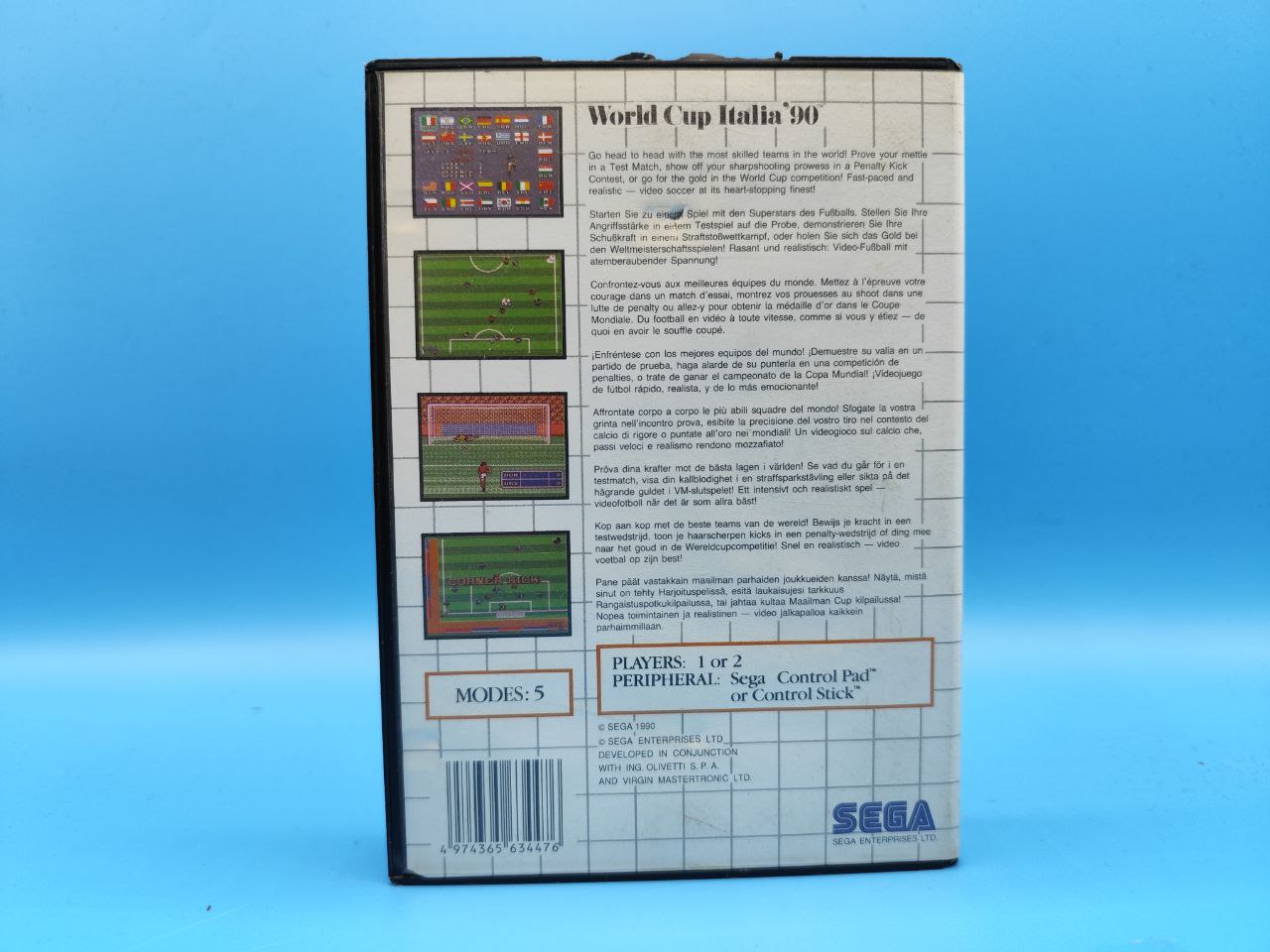 Sin Manual World Cup Italia 90 MASTER SYSTEM