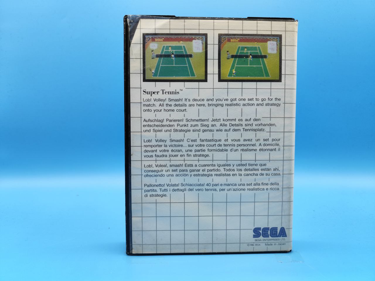Sin Manual Super Tennis MASTER SYSTEM