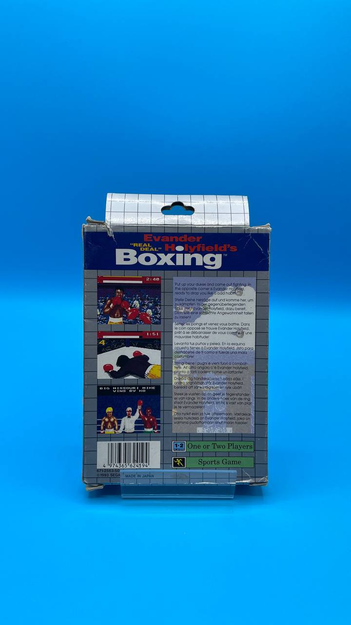 Sin Manual Evander Holyfield's Boxing GAME GEAR