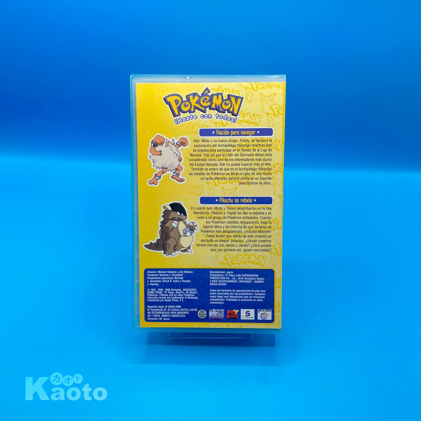 Pokemon Nacido para Navegar + Pikachu se Rebela VHS