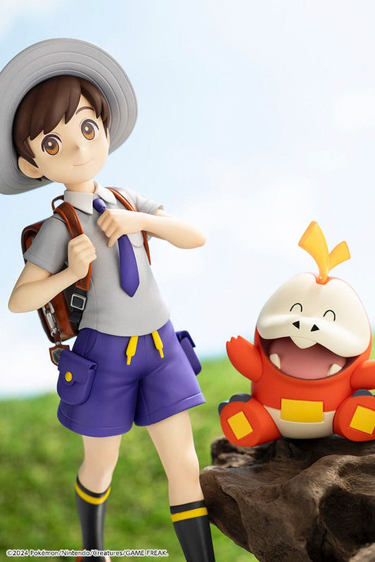 Figura Florian con Fuecoco ARTFX Pokemon Kotobukiya