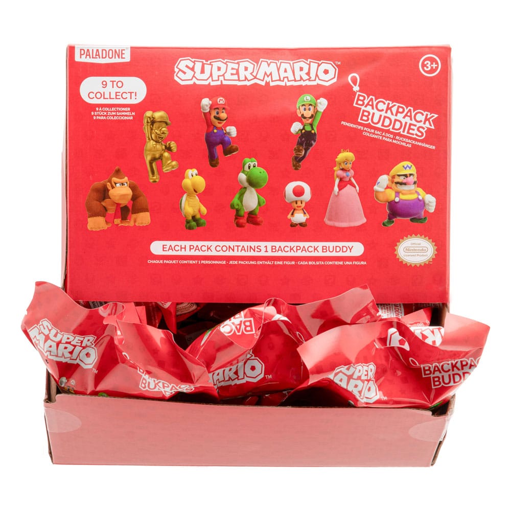 Super Mario Characters Backpack Buddies