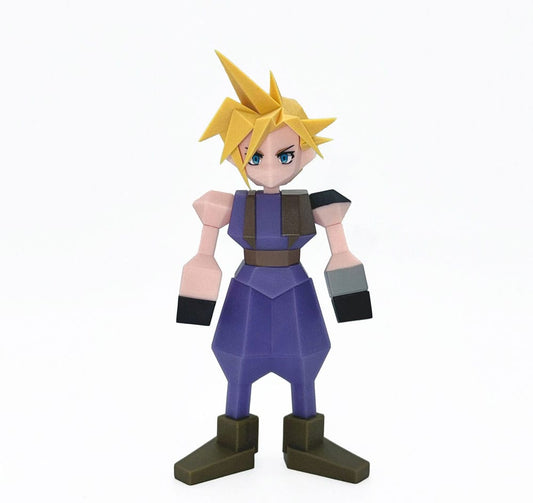 Figura Polygon Cloud Strife Final Fantasy VII 15cm